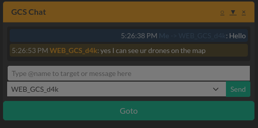 GCS Chat Interface