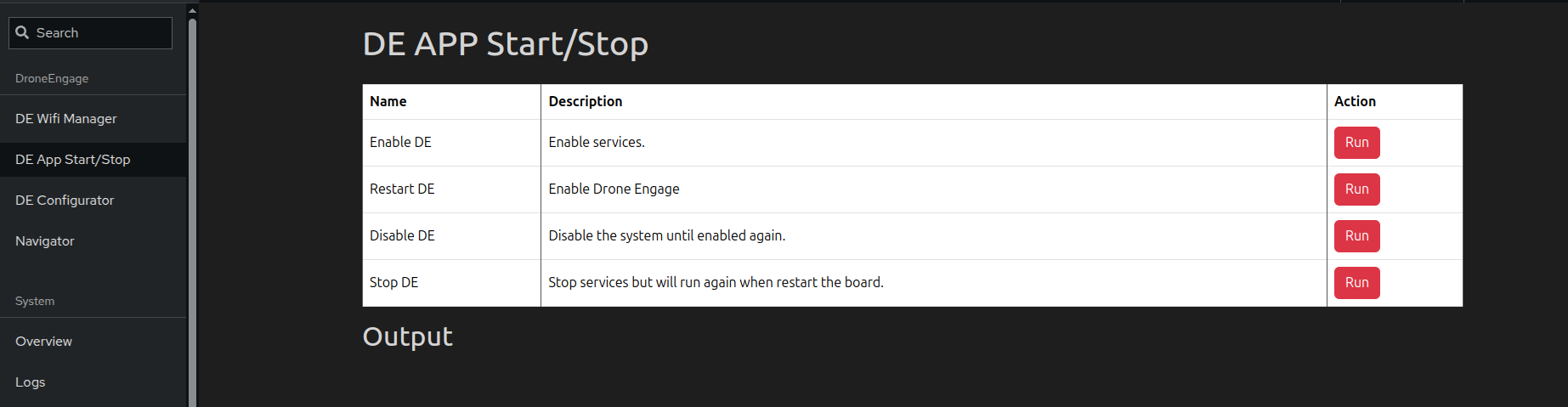RPI Image Tools - APP Start/Stop