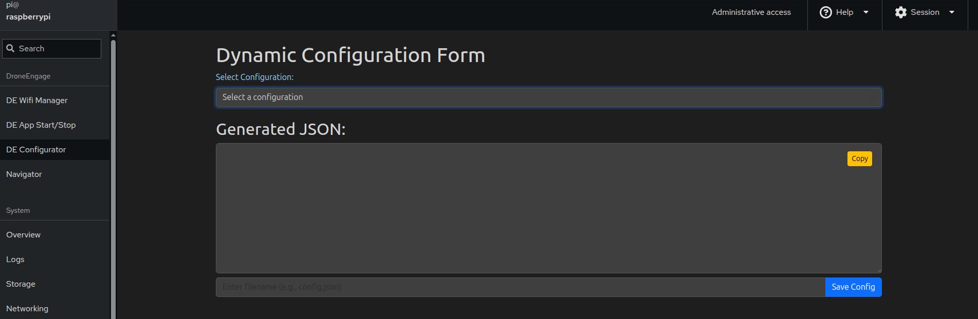 RPI Image Tools Configurator
